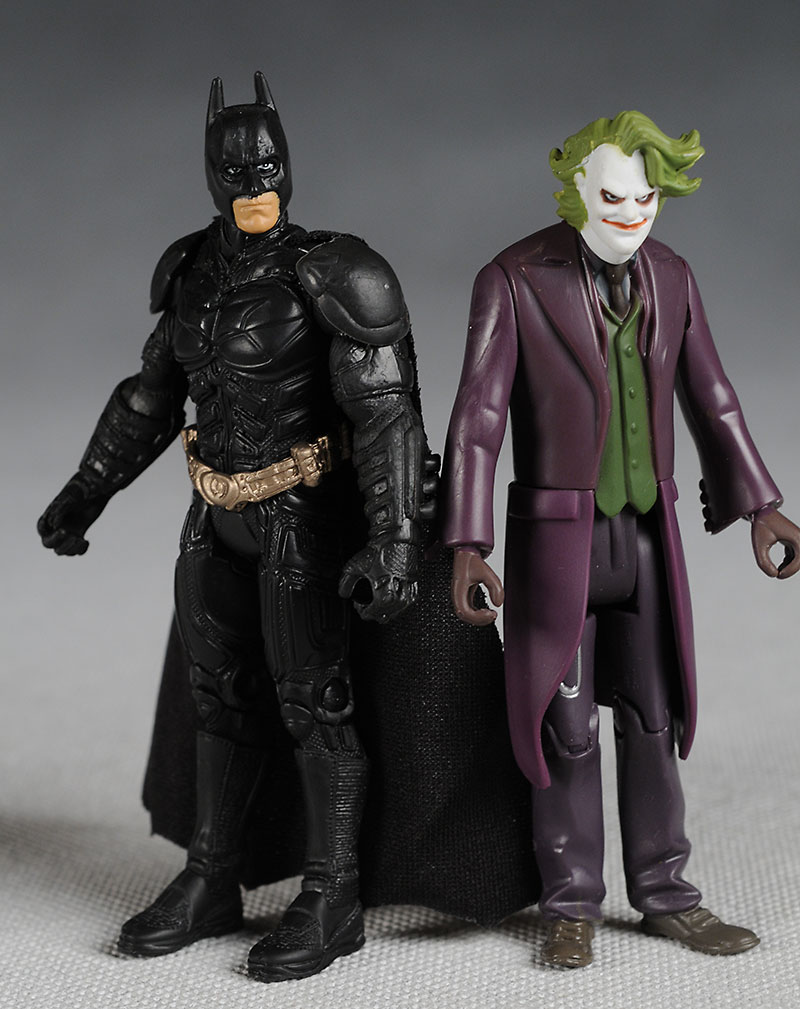 Mattel 4 inch Dark Knight Batman and Joker action figures