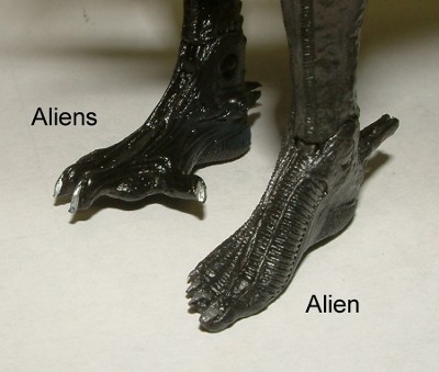 NECA Alien vs McFarlane Alien action figure comparison