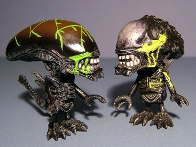 Alien vs Predator Cosbaby action figures review
