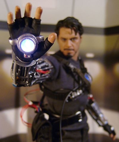 Iron Man Mech Test Tony Stark action figure by Hot Toys