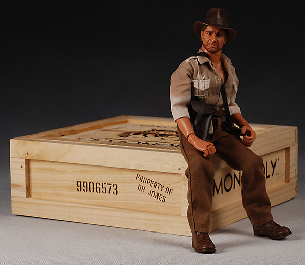 Indiana Jones action figure and Monopoly board game