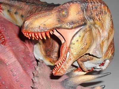 Dinosauria: T-Rex vs Triceratops Diorama statue by Sideshow Collectibles
