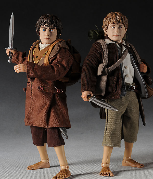 Sideshow Collectibles Lord of the Rings Sam and Frodo action figures