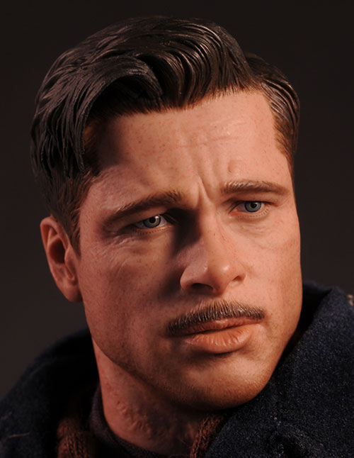 Head custom Brad Pitt Troy Repaint / Rooting Human Hair Style : r/hottoys