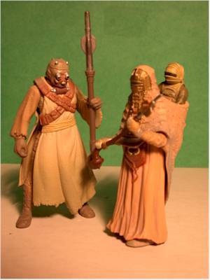 Attack of the Clones Plo Koon, Jettster, Shaak Ti, Tusken action figures by Hasbro