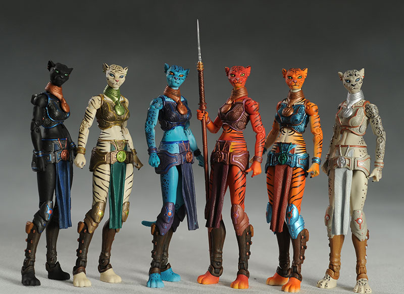 Queen Alluxandra's Council of Cats action figures by the Four Horsemen