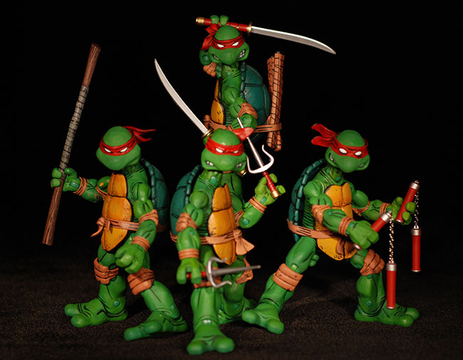 Teenage Mutant Ninja Turtles comic action figures by NECA