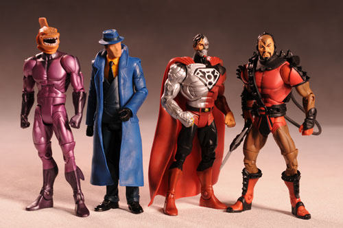 DCUC The Question, Shark, Steppenwolf, Cyborg Superman action figures by Mattel