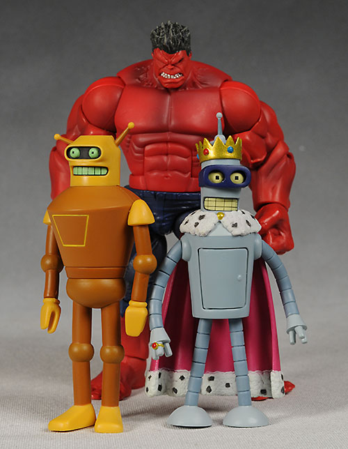 Futurama Calculon, Super King Bender action figure by Toynami