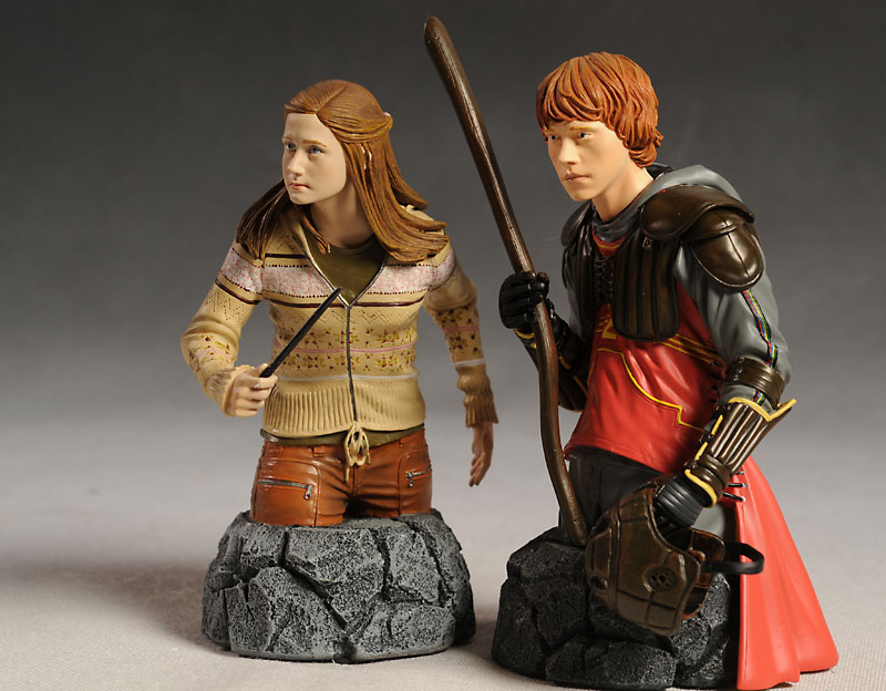 Harry Potter Ron and Ginny Weasley mini-bust by Gentle Giant