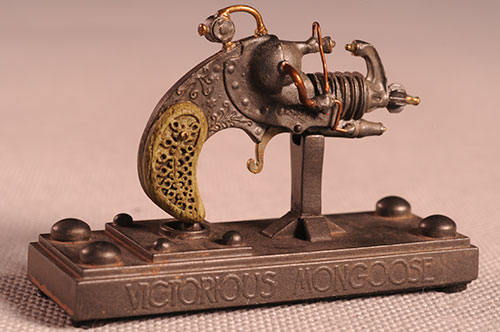 Dr. Grordbort's Victorious Mongoose miniature pistol by Weta