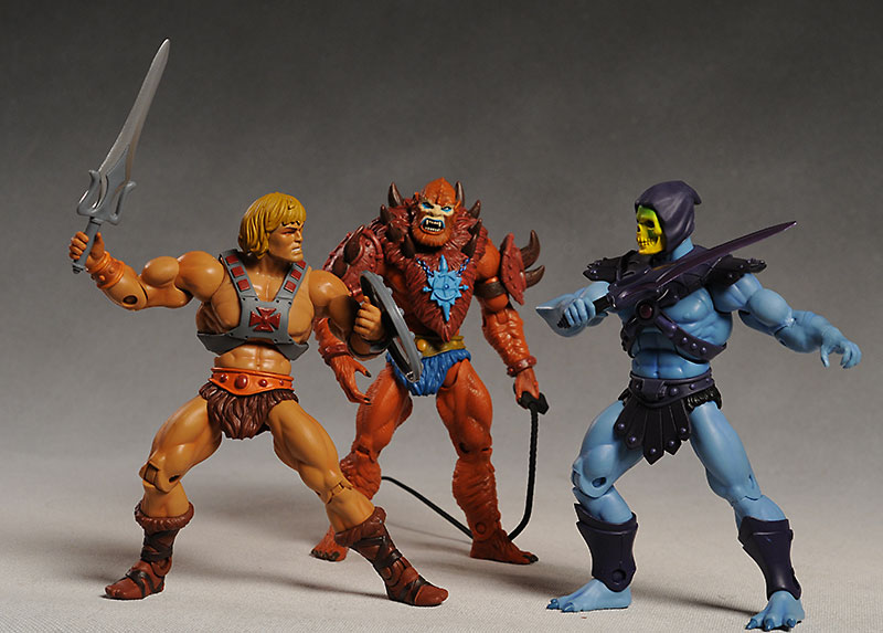 Masters of the Universe Classics He-man, Beast Man, Skeletor action figure by  Mattel