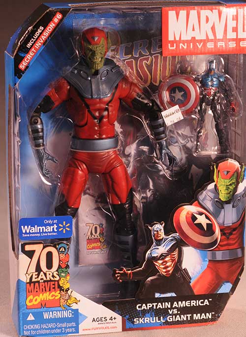 Marvel Universe Skrull Giant Man, Captain America action figure by Hasbro