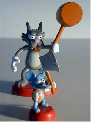 Simpsons Itchy and Scratchy action figures