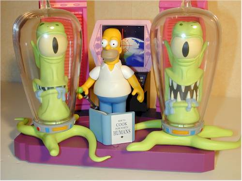 Simpsons Kang and Kodos action figures