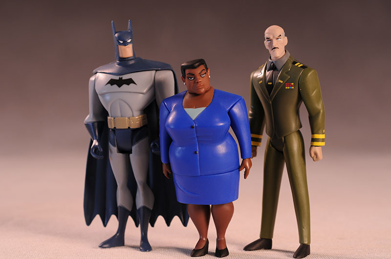 Justice League Unlimited Amanda Waller, Batman, Eiling action figures by Mattel