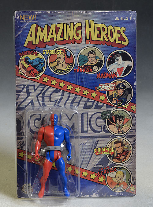 Amazing Heroes Black Terror, Captain Action, Stardust, Daredevil, Silver Streak action figure by Fresh Monkey Fiction