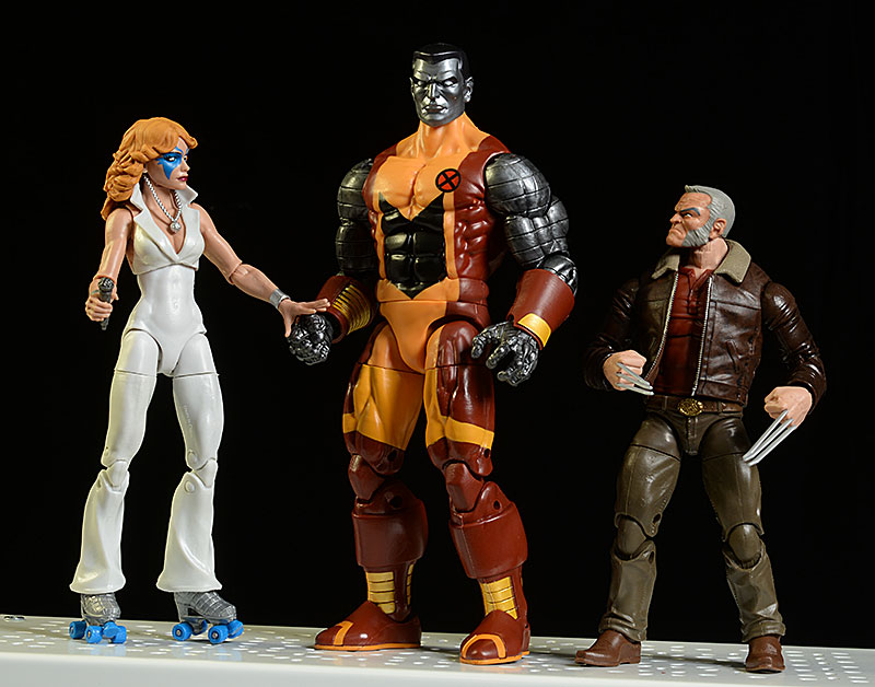 Marvel Legends Dazzler, Logan, Colossus action figure by Hasbro