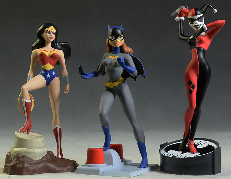 Femme Fatales Harley, Wonder Woman, Batgirl statue by Diamond Select Toys