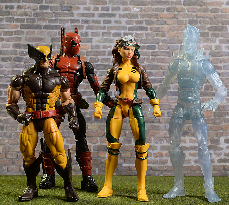 Marvel Legends Rogue, Wolverine, Deadpool, Iceman action figures by Hasbro