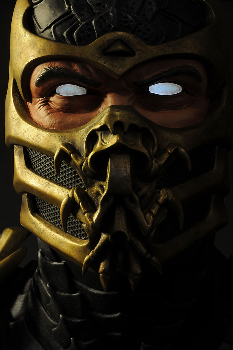 scorpion mortal kombat face without mask