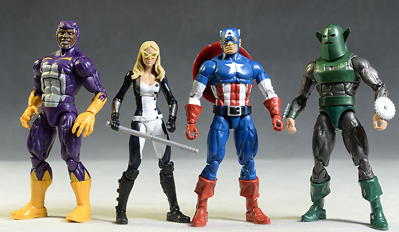 Marvel Legends Captain America, Mockingbird, Cottonmouth, Whirlwind action figure by Hasbro
