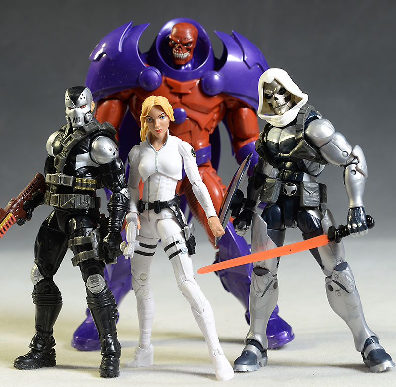 Marvel Legends Taskmaster, Sharon Carter, Red Skull, Demolition Man action figure by Hasbro