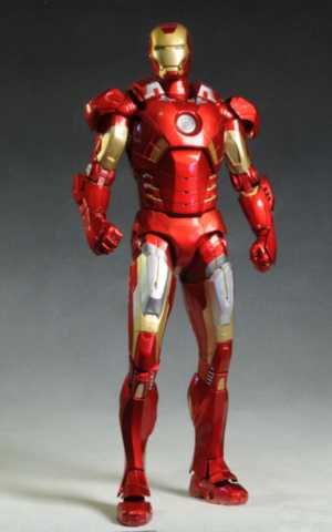 Review and photos of Avengers Iron Man 1/4 scale action figure by NECA