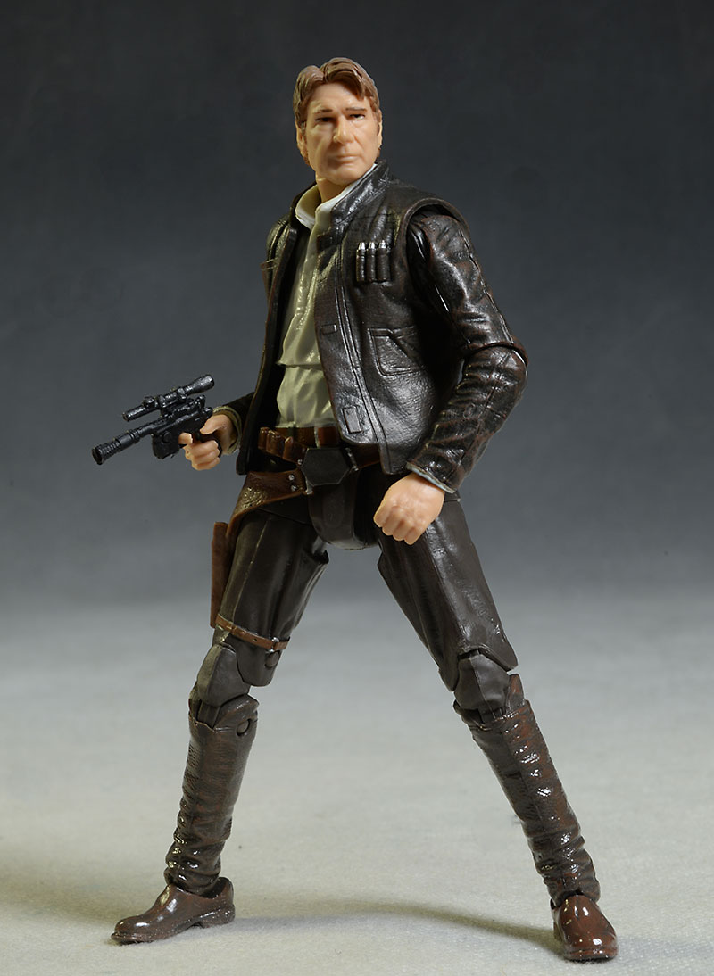 Star Wars Black Old Han Solo action figure by Hasbro