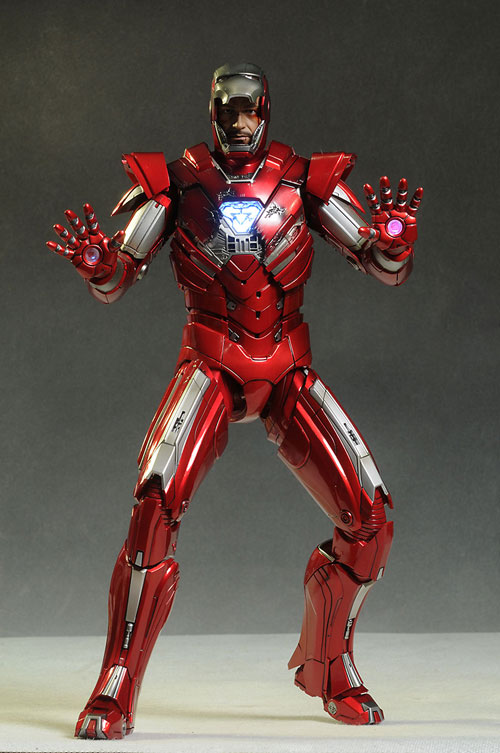 Review and photos of Iron Man Silver Centurion action figure from