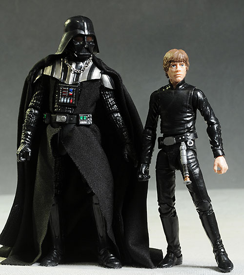 Star Was Black Vader & Jedi Luke action figures by Hasbro
