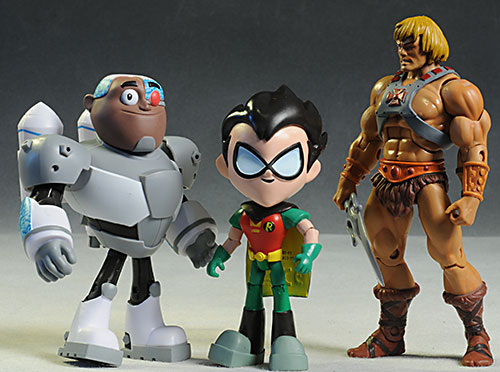 Teen Titans Go! Robin & Cyborg figures by Jazwares
