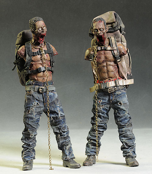 Walking Dead Michonne's Pet Walkers action figures by ThreeZero