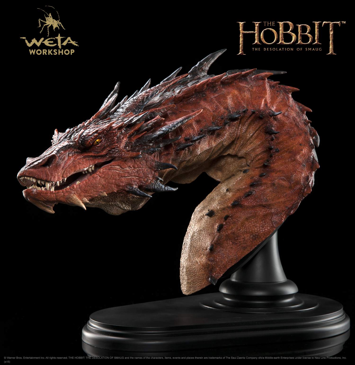 Hobbit Smaug bust by Weta
