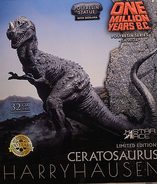Ceratosaurus Harryhausen One Million Years BC statue by Star Ace