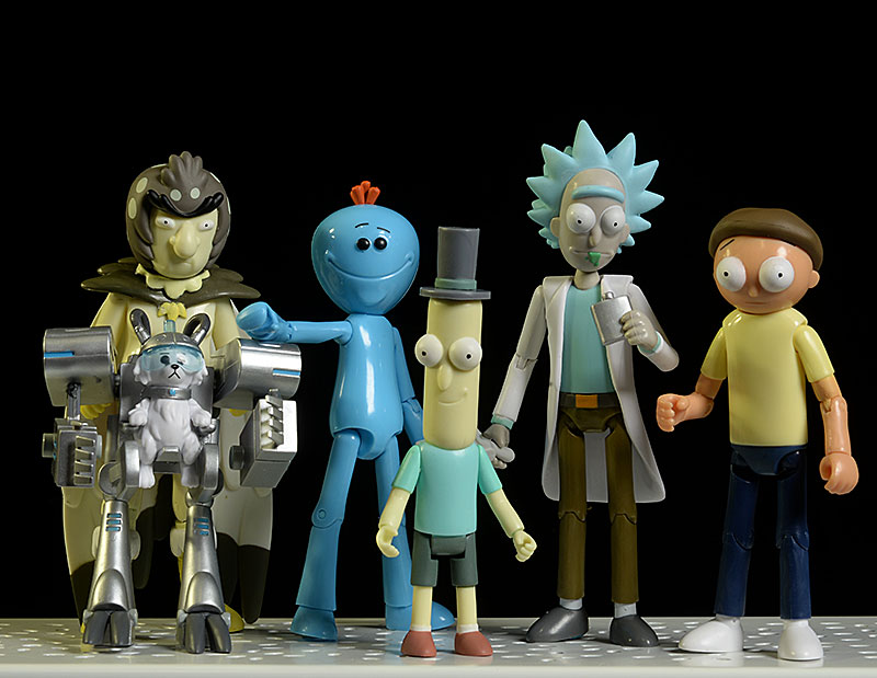 Rick, Morty, Poopybutthole, Birdperson, Meeseeks, Snowball action figure by Funko