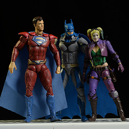 Injustice 2 Superman, Batman, Harley ThinkGeek exclusive action figure by Hiya