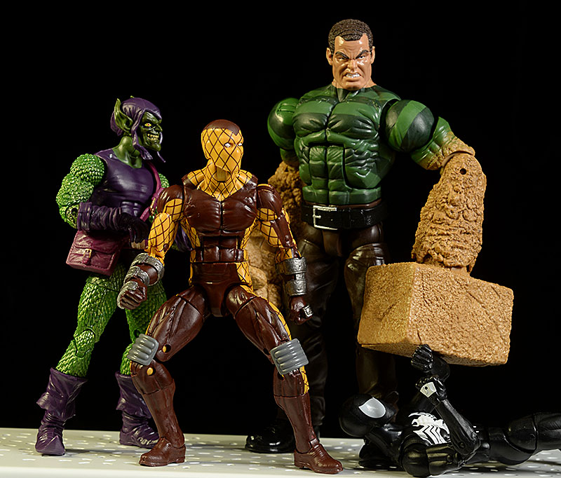 Sandman, Green Goblin, Spider-Man, Shocker Marvel Legends action figures by Hasbro