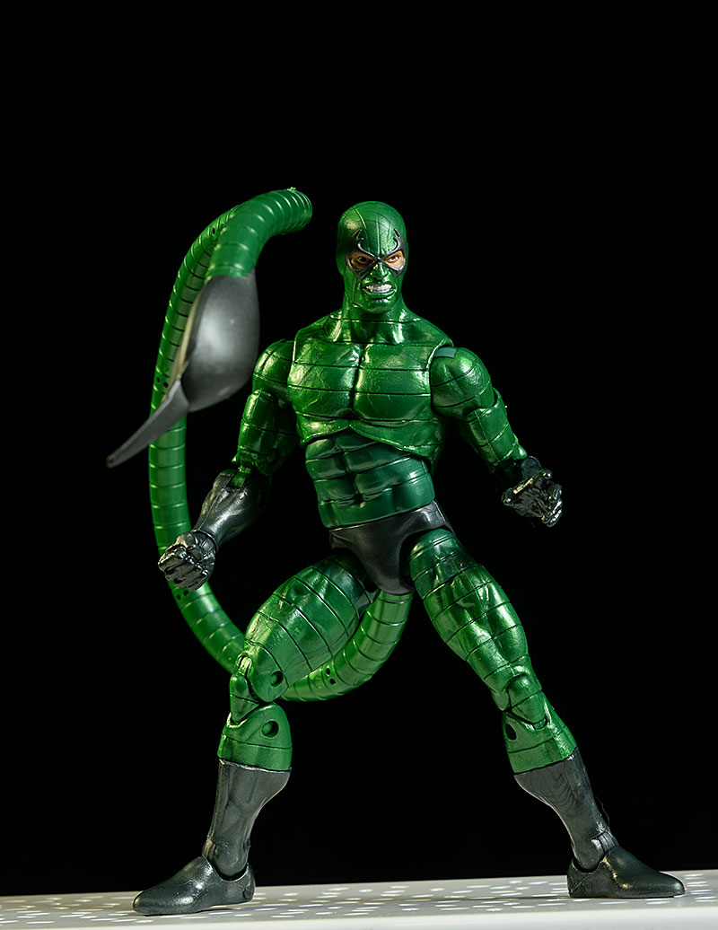 Spider-Man Stealth Suit, Scorpion, Molten Man Marvel Legends action figures by Hasbro
