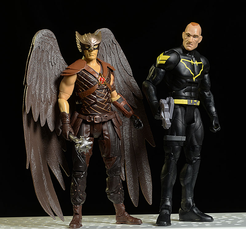 Jim Gordon Batman, LoT Hawkman Multiverse action figures by Mattel