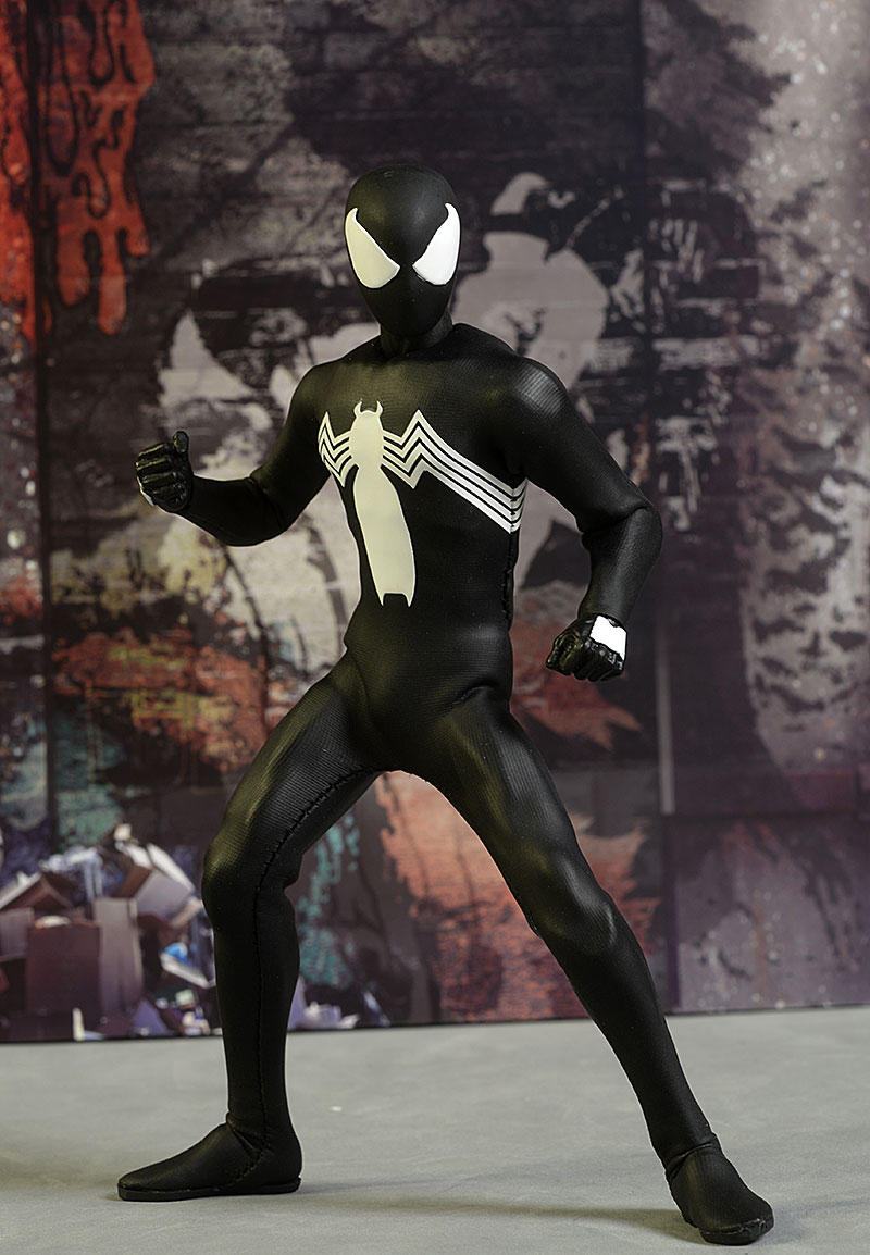 Spider-Man Black Suit PX Exclusive One:12 action figure by Mezco