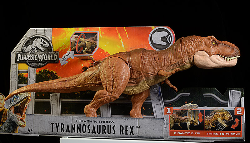Jurassic Park Thrash 'n Throw Tyrannosaurus Rex action figure by mattel