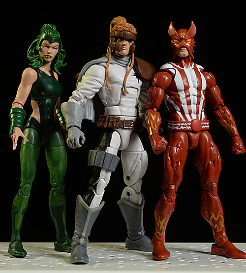 Marvel Legends Polaris, Shatterstar, Sunfire action figures by Hasbro