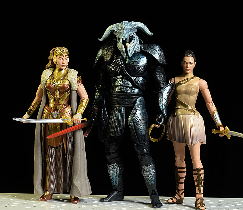 Wonder Woman Diana, Hippolyta, Ares Multiverse action figures by Mattel